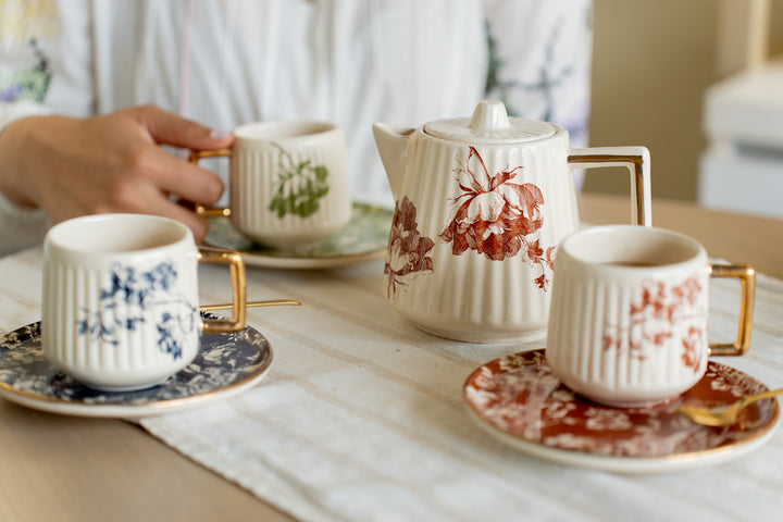 NeoBloom tea set (set of 6) – Niras Ceramics