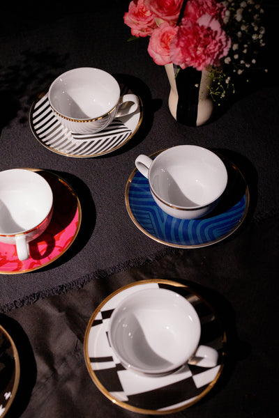 Éclat Cups & saucers (set of 6)