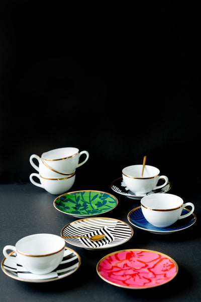 Éclat Cups & saucers (set of 6)