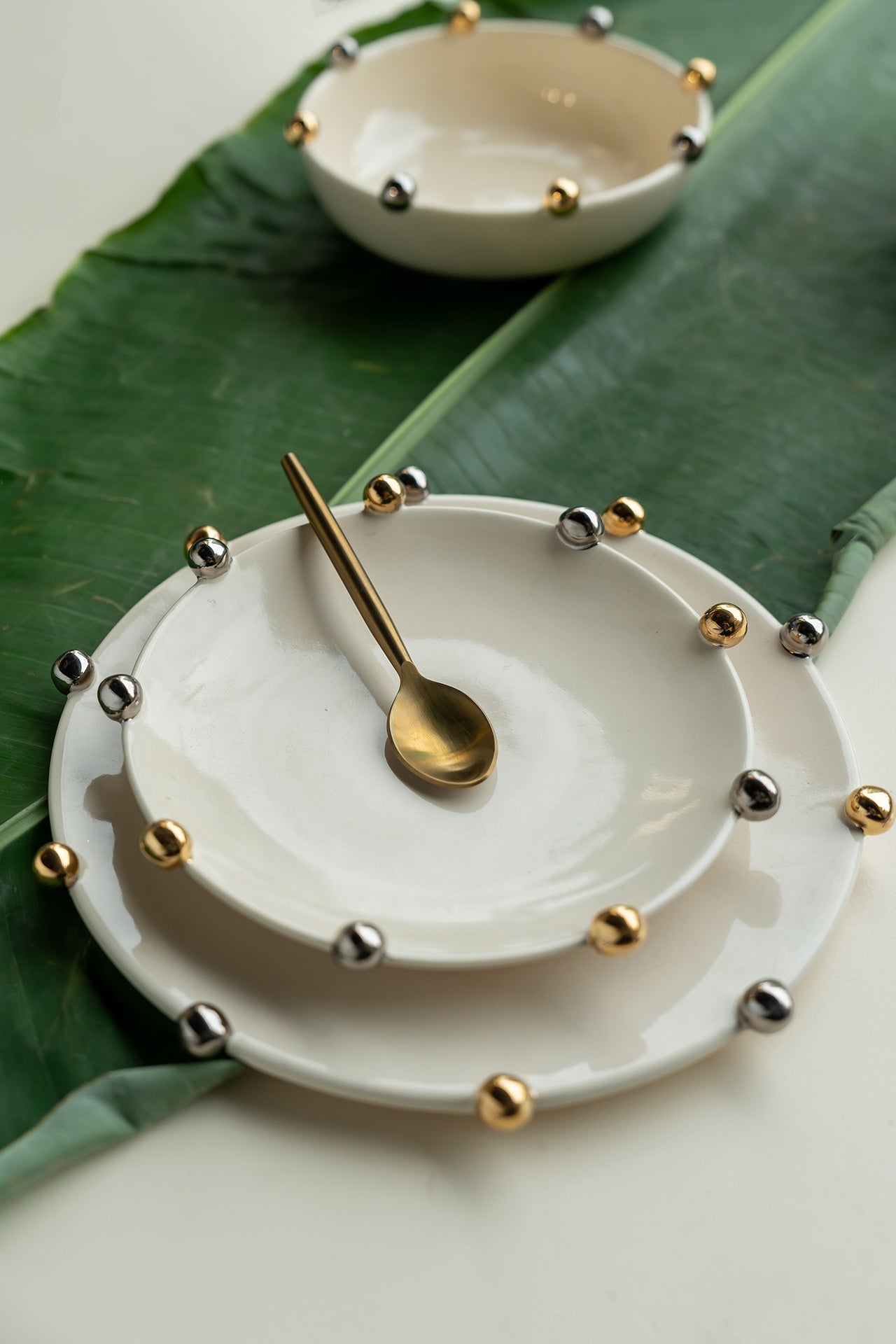 Dot Appetizer plates ( set of 4)