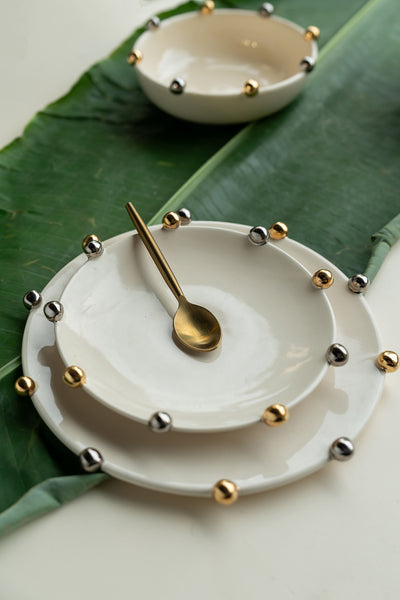 Dot Appetizer plates ( set of 4)