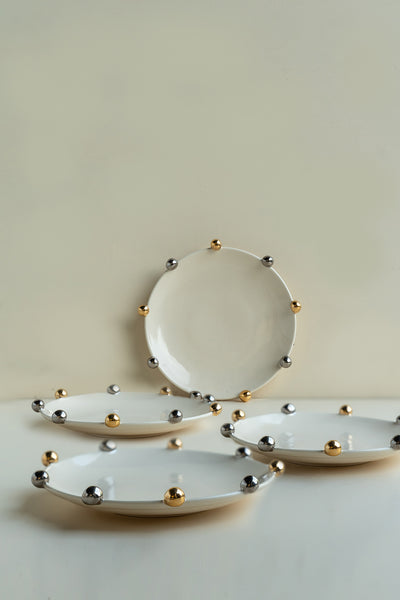 Dot Appetizer plates ( set of 4)