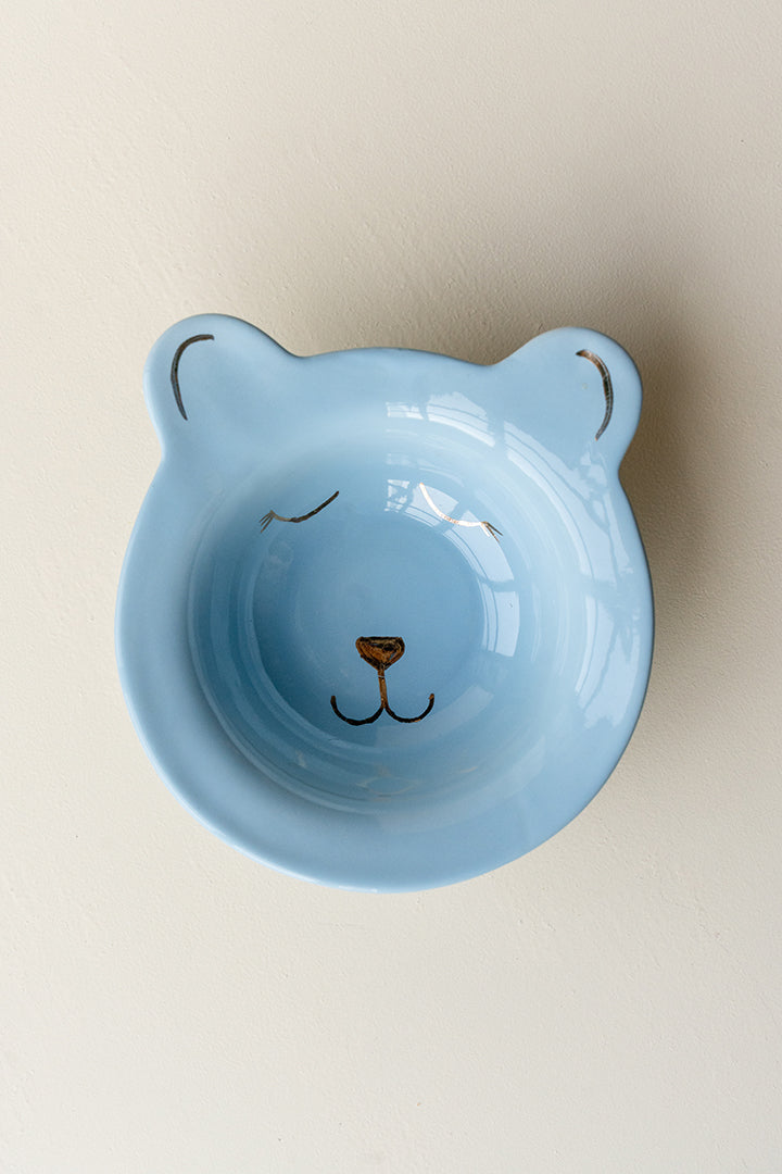 teddy breakfast set (set of 3) blue