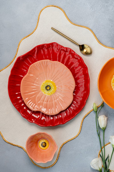 poppy tapas plates (set of 6)