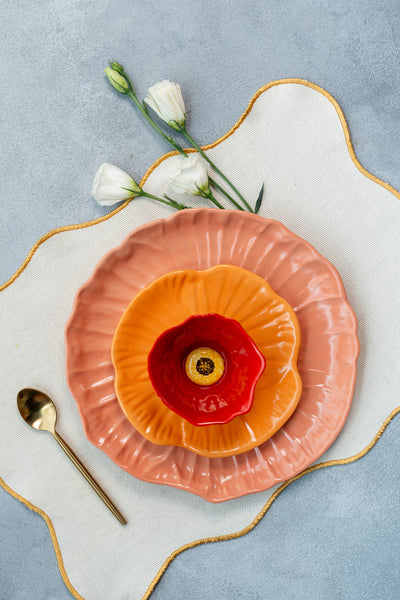 poppy tapas plates (set of 6)